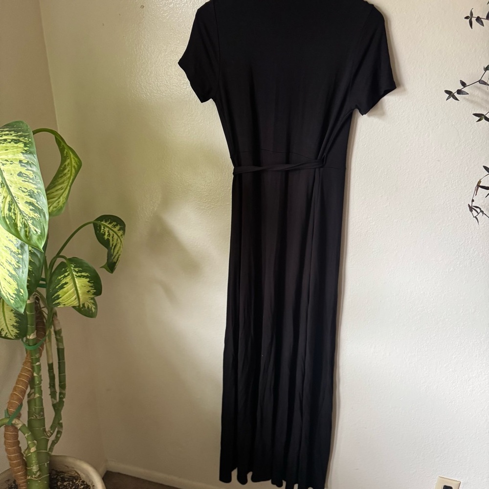 Lulus | Evolve Black Wrap Maxi Dress - Picture 6 of 7